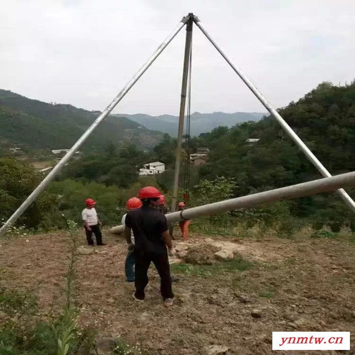 【嘉鹏】 立杆挖坑机 挖掘机立杆 铝合金立杆机