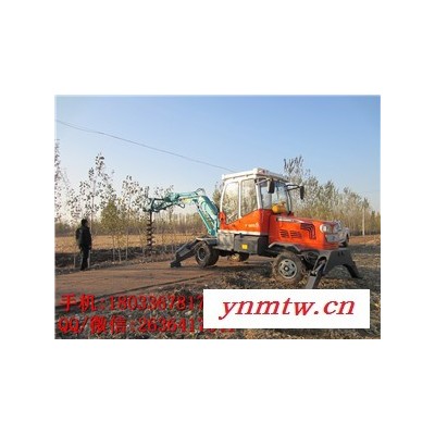 挖掘机挖坑机制造厂 载树挖坑机坡地用 挖掘机式电线杆挖坑机