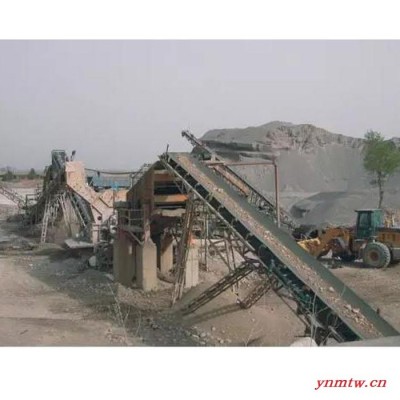 鹏龙机械供应 碎石生产线 矿石石料移动破碎机 大型石料破碎生产线