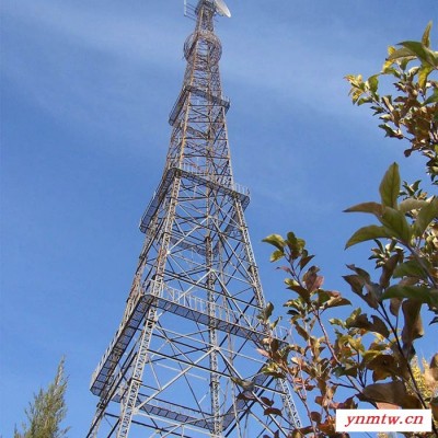 供应 无线电通讯塔 通讯塔 通讯塔厂家 楼顶铁塔厂家生产 定制