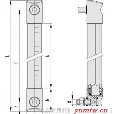 HCK-GL 带透明保护装置的柱式液位指示器，适用于乙二醇基