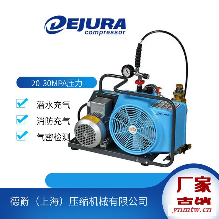 德爵DW100高压空压机 呼吸空气压缩机 正压式空气呼吸器充气泵