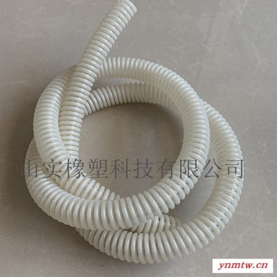 供应呼吸器专用长管透明PU塑筋管卫生级塑料螺纹管